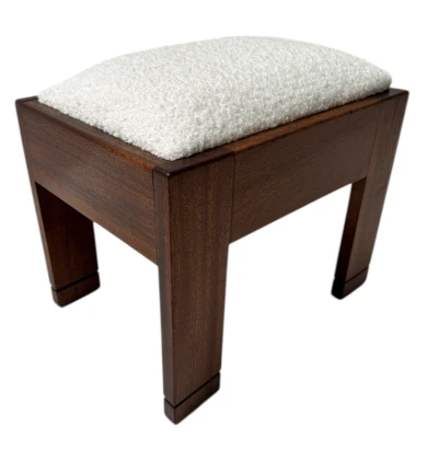 Art Deco Modernist Stool by J.A. Muntendam for L.O.V. Oosterbeek, 1920s